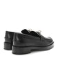 Amelia Calfskin Womens Hot Loafer 38 Black
