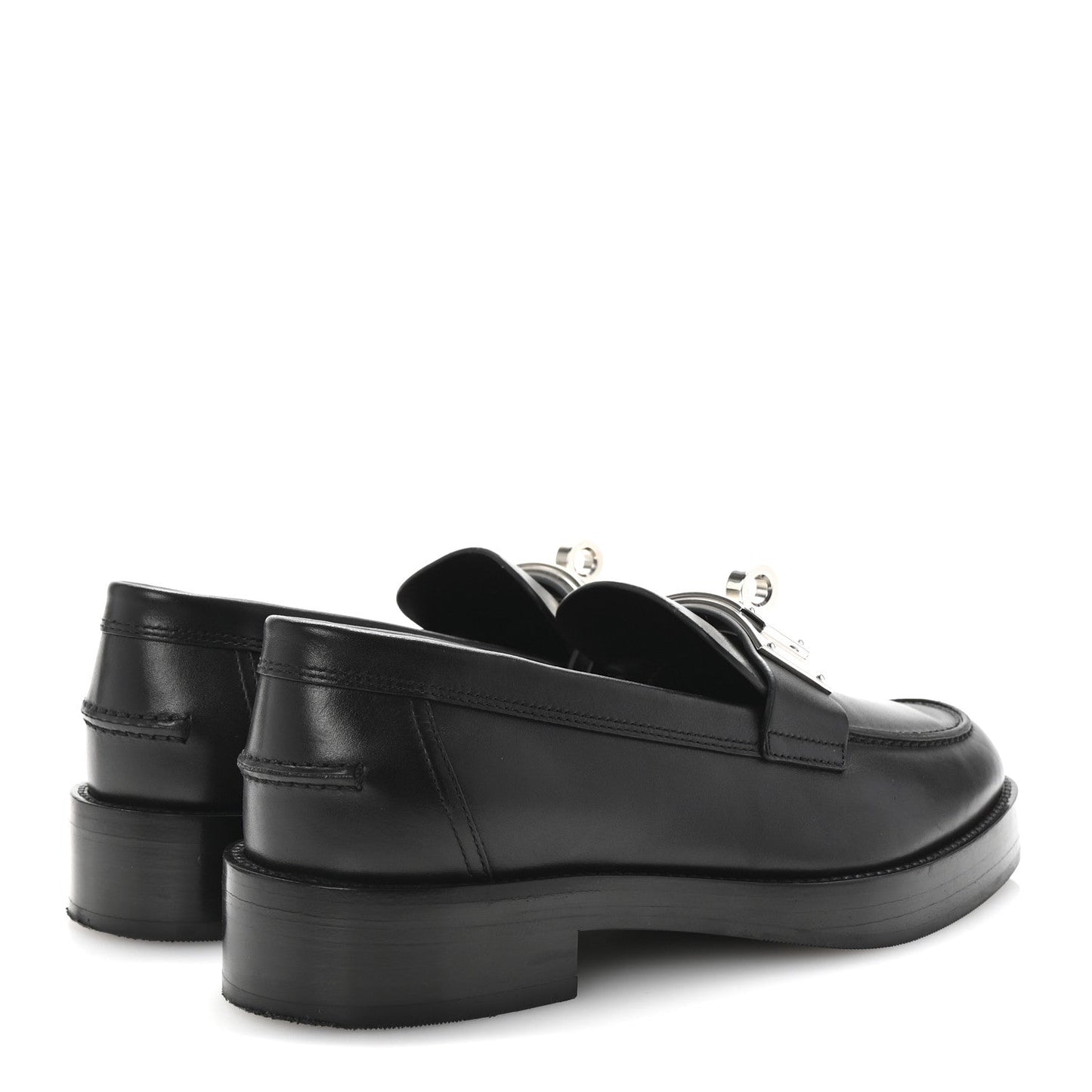 Amelia Calfskin Womens Hot Loafer 38 Black