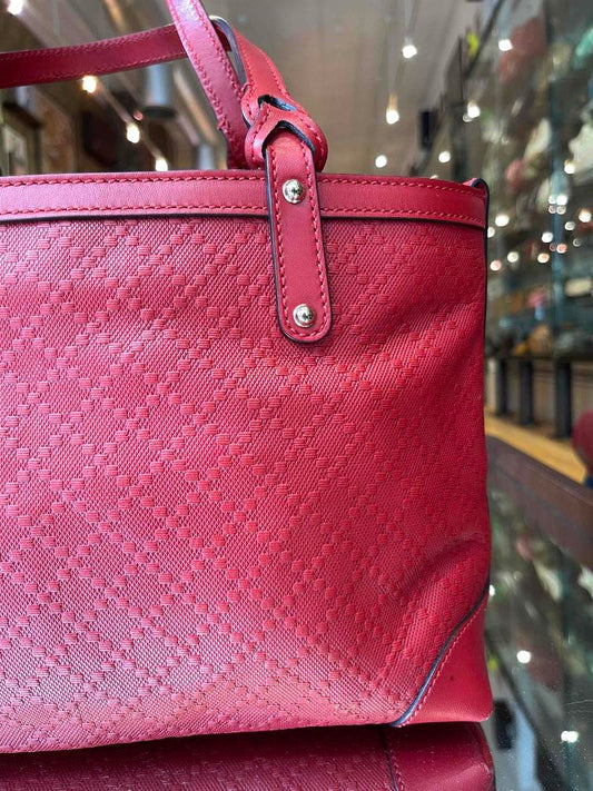 Gucci Guccidiamante Red Leather Tote