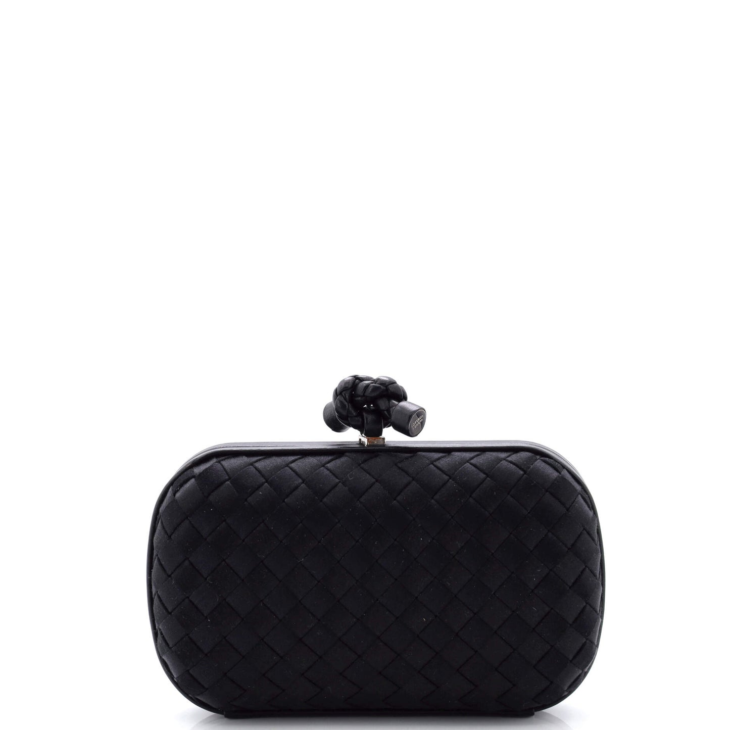 Box Knot Clutch Intrecciato Satin Small