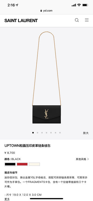 Amelia - YSL Bag - 3701