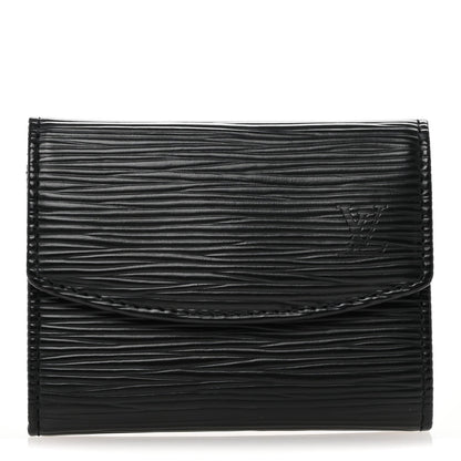 Louis Vuitton Epi Porte-Monnaie Simple Coin Purse Black