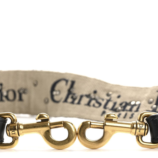 Christian Dior Oblique Studded Shoulder Strap Blue