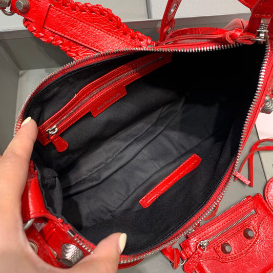 BLN-Ciaga Le Cagole XS Shoulder Bag In Red, For Women,  Bags 13in/33Amelia