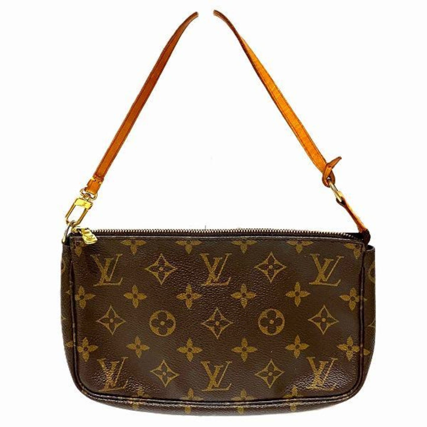 Louis Vuitton Pochette Accessoire  Canvas Clutch Bag