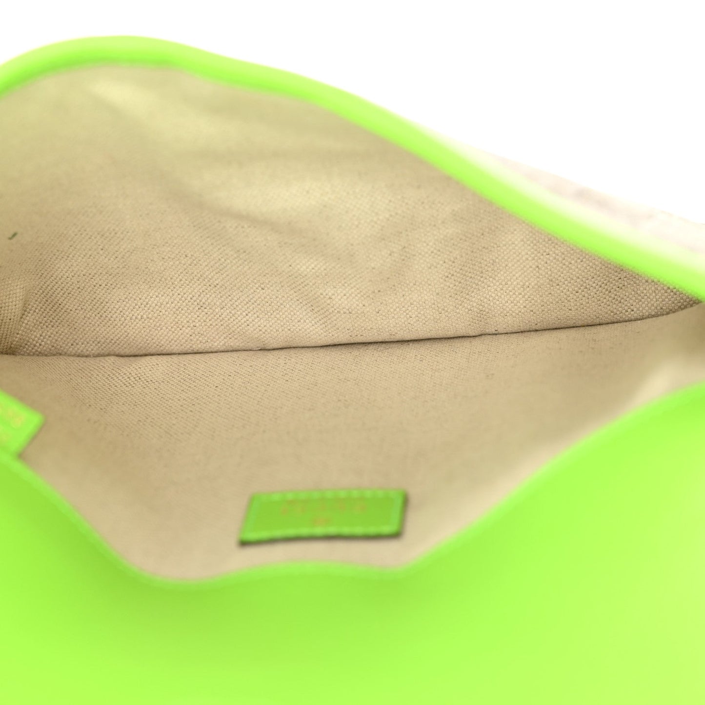 Amelia GG Supreme Monogram Web Small Ophidia Belt Bag Beige Ebony Electric Green