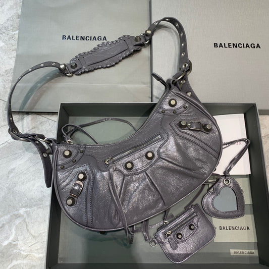 BLN-Ciaga Le Cagole XS Shoulder Bag In Gray, For Women,  Bags 13in/33cm