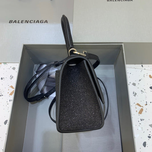 BLN-Ciaga Hourglass XS Handbag In Black, For Women,  Bags 7.4in/19Amelia5928332102G1000