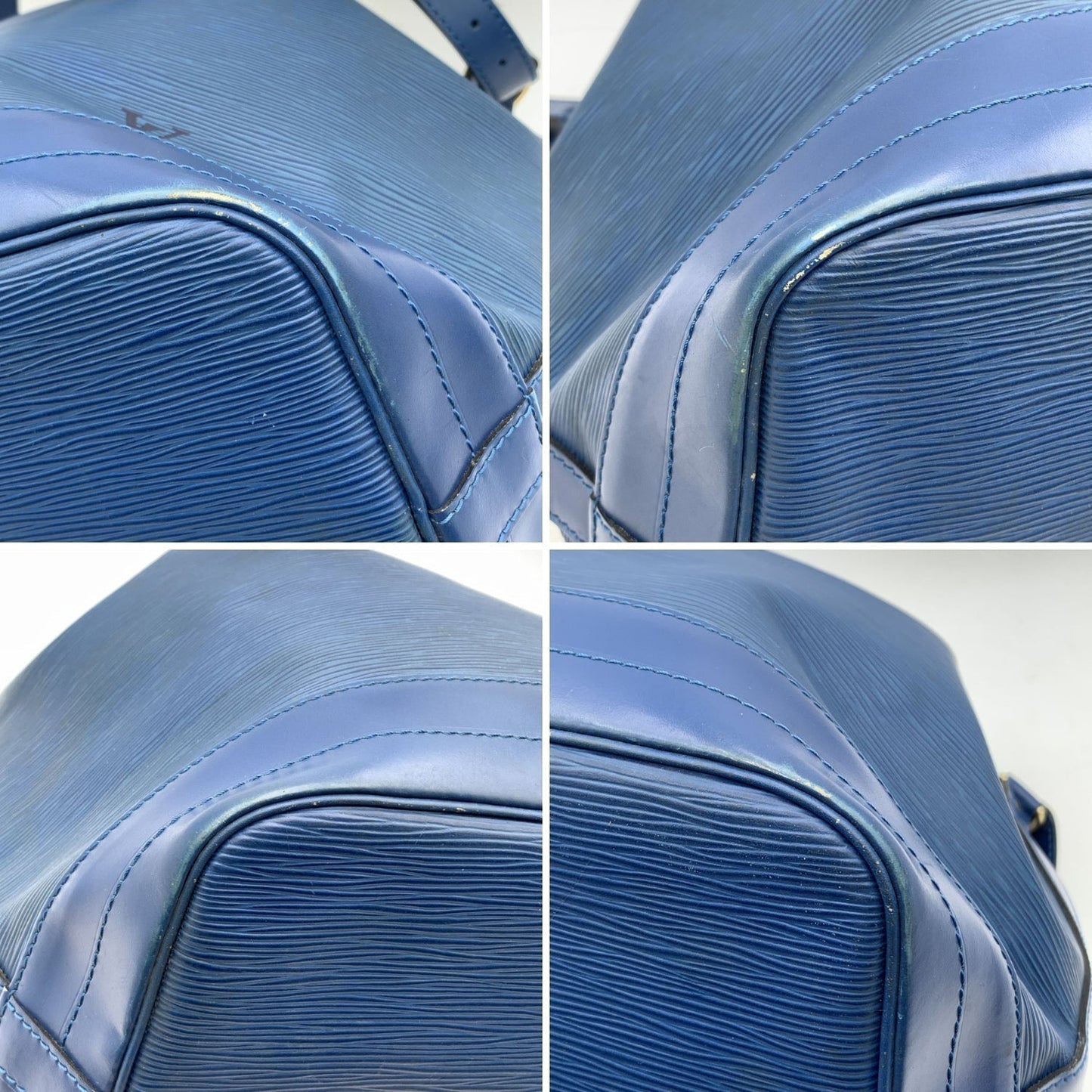 LOUIS VUITTON   Blue Epi Leather Noe Noe Bucket Shoulder Bag