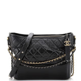 CHANEL Gabrielle Hobo Quilted Goatskin and Patent Medium