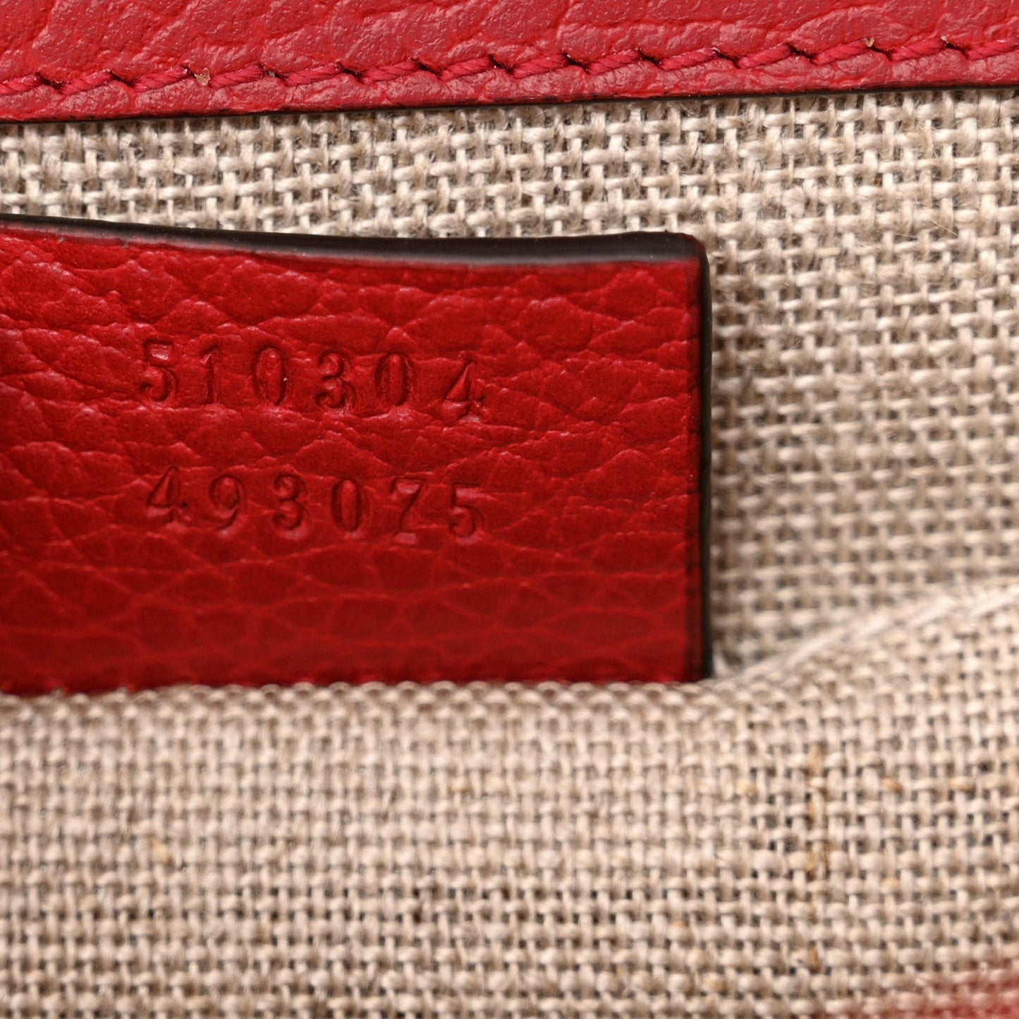 Amelia Dollar Calfskin Small Interlocking G Shoulder Bag Red