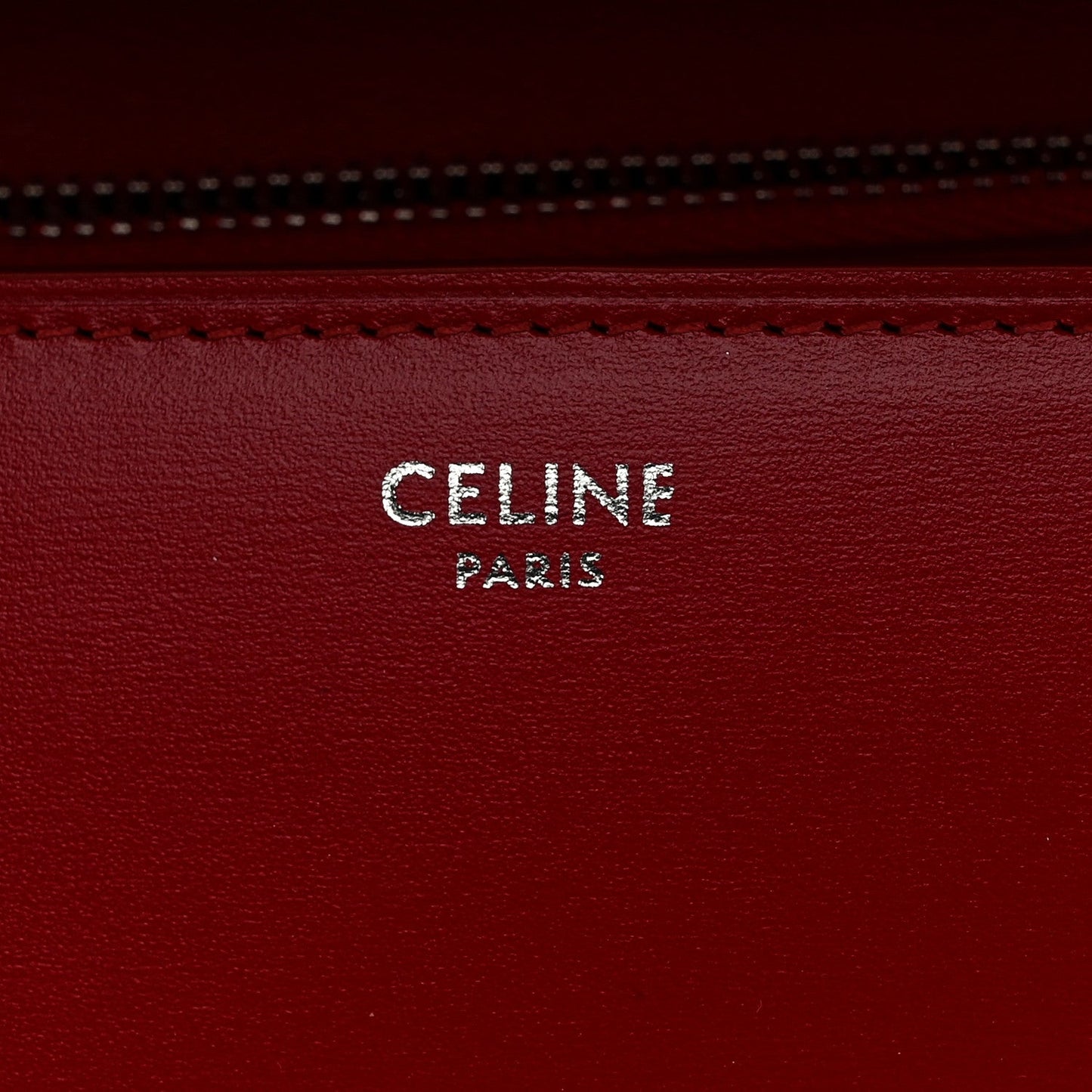 Celine Smooth Calfskin Medium Classic Box Flap Bag Red