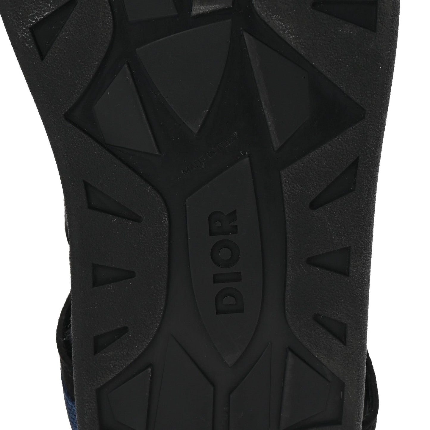 Christian Dior Technical Fabric Oblique Mens Atlas Sandals 44 Black Blue