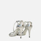 CHANEL Metallic Silver Size EU 41 Heeled Sandals