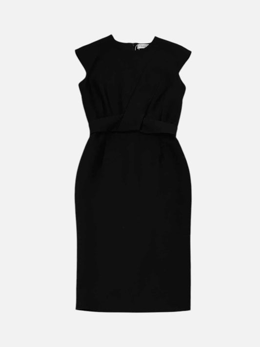 CHRISTIAN DIOR Black Size US 4 Knee Length Dress