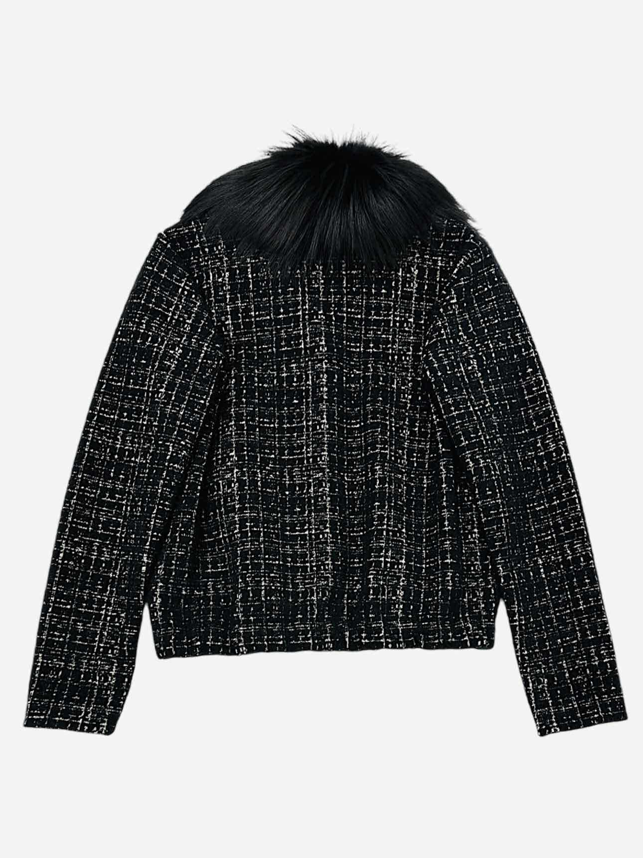 PRADA Boucle Black & White Size US 6 Jacket