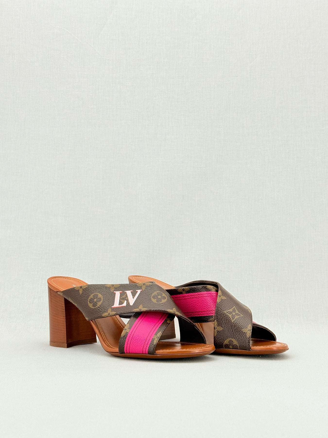 LOUIS VUITTON Panorama Monogram Size EU 41 Mules