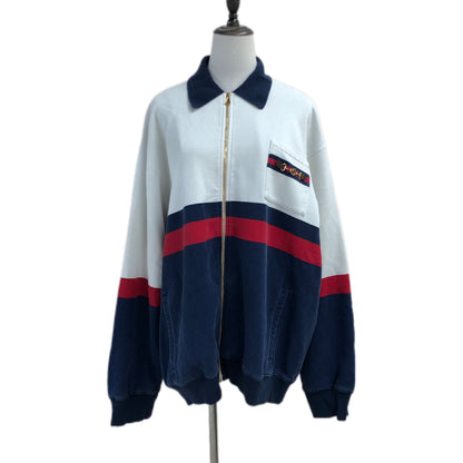 Gucci Striped Stitched Zipper Jacket