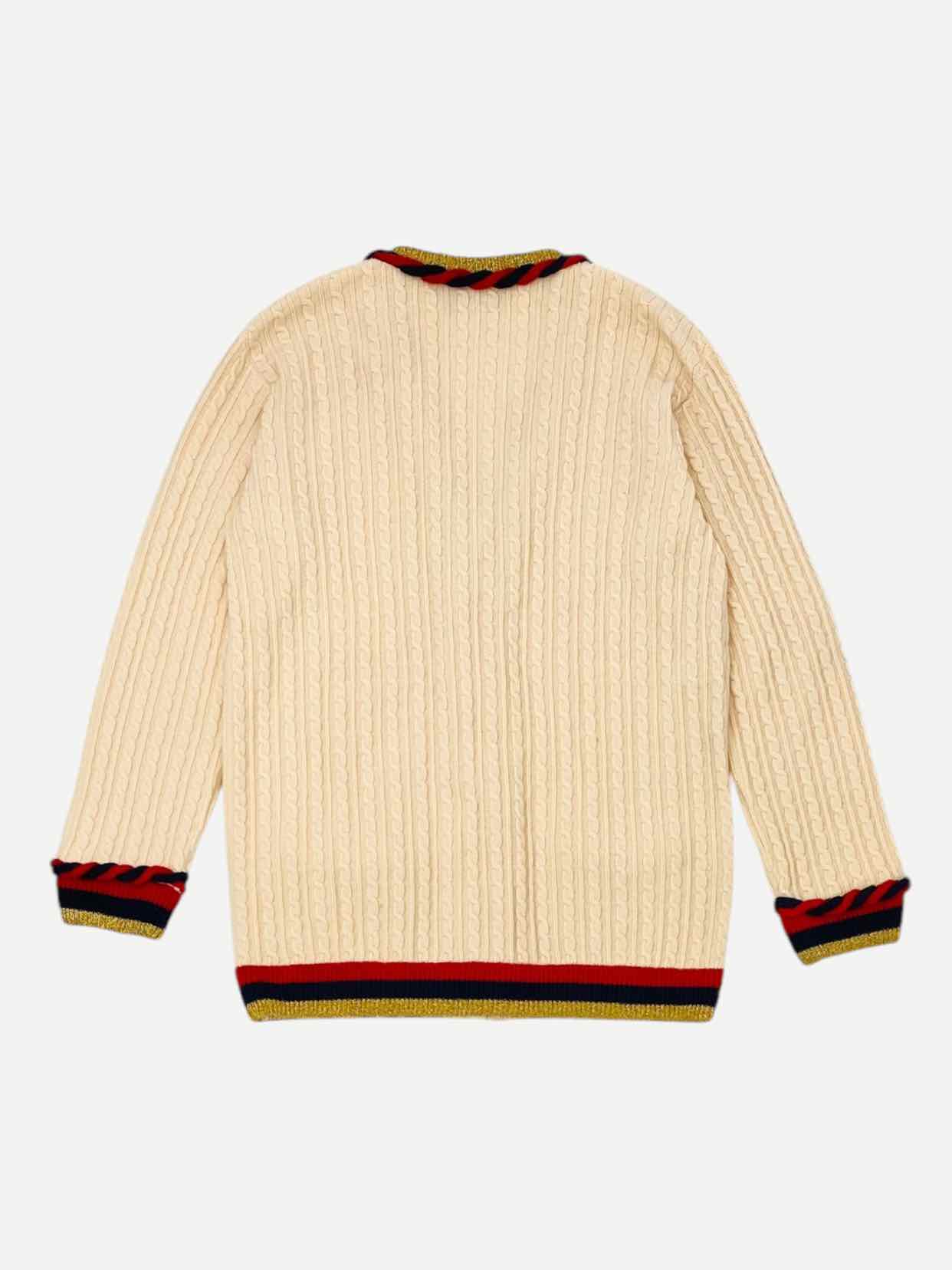 GUCCI Oversized Beige Size Small Cardigan