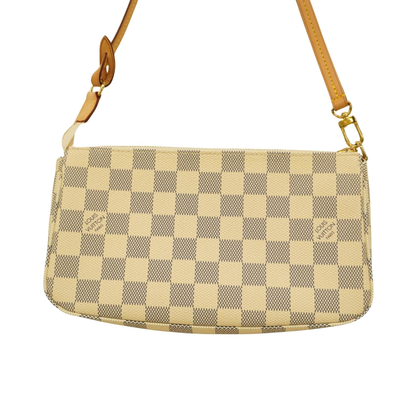 Louis Vuitton Pochette Accessoire  Canvas Clutch Bag