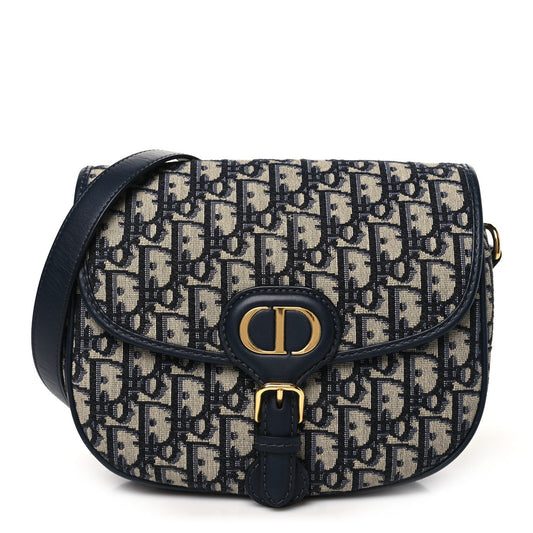 Christian Dior Oblique Medium Bobby Flap Blue