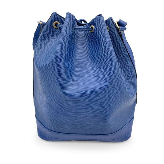 LOUIS VUITTON   Blue Epi Leather Noe Noe Bucket Shoulder Bag