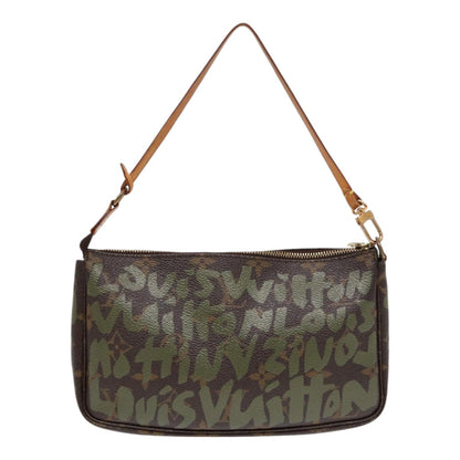 Louis Vuitton Pochette Accessoire  Canvas Clutch Bag