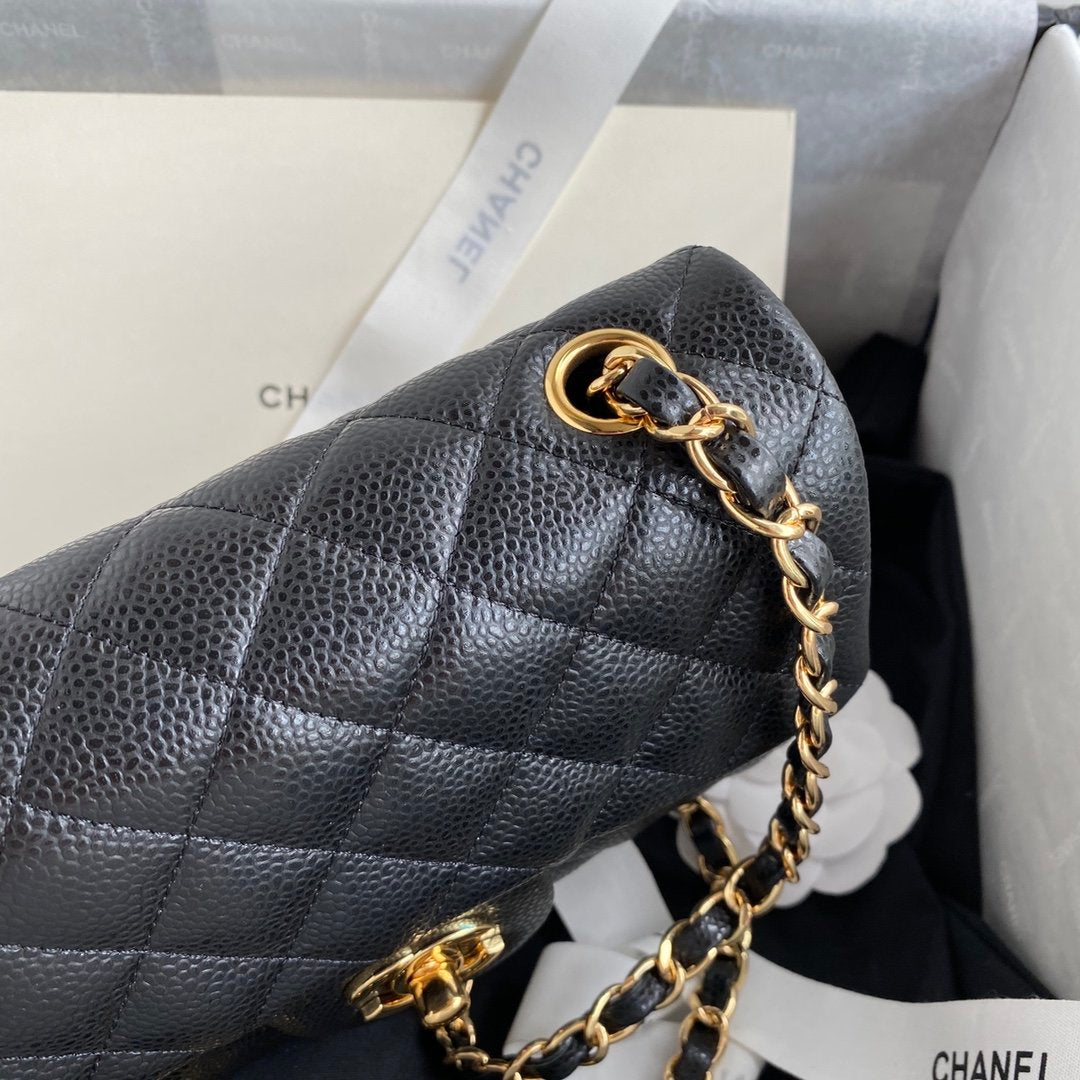 CHL - Mini Classic Handbag Black For Women 6.7in/17cm