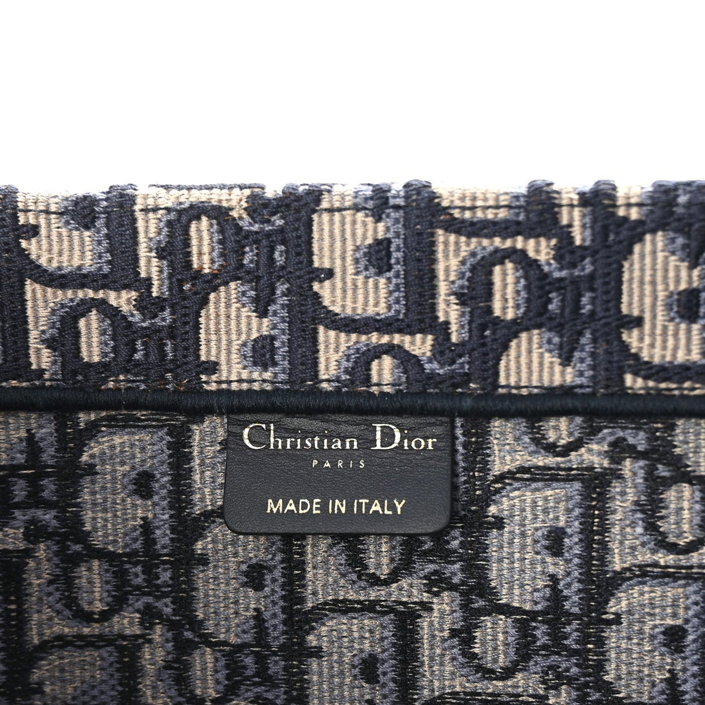 Christian Dior Oblique Medium Book Tote Blue Multicolor