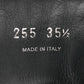 Prada Spazzolato Rois Re-Nylon Metal Triangle Logo Monolith Pouch Pocket 55mm Boots 35.5 Black