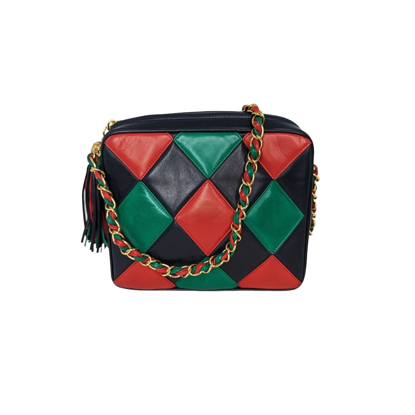 Chanel   Harlequin Tassel Camera Shoulder Bag
