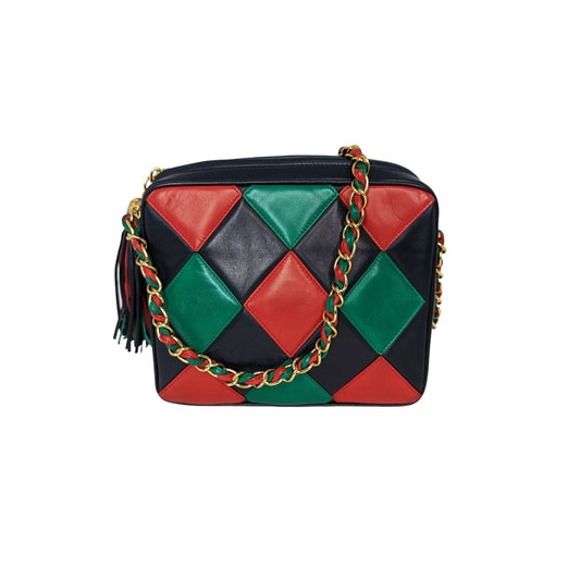 Chanel   Harlequin Tassel Camera Shoulder Bag