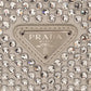 Prada White 2021 Crystal Re-edition 2000 Mini  Handbag