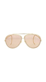 CHL - CC oe Eyewear Sunglasses In Gold/pink