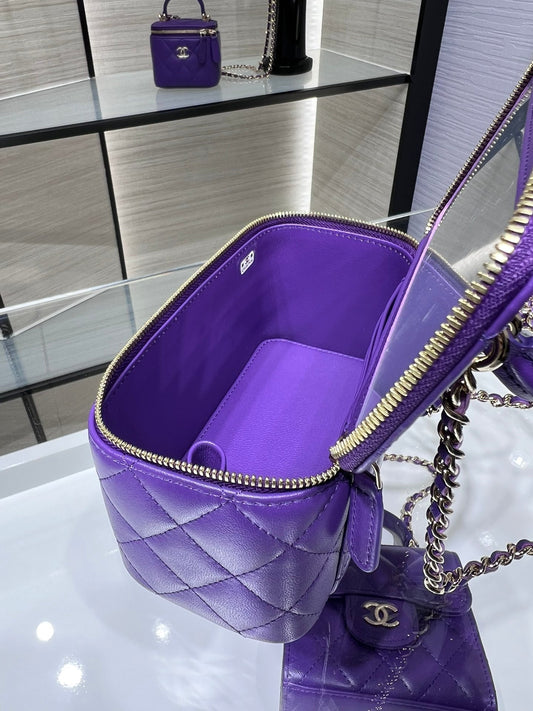 CHL - Vanity With Chain SilAmelia- Hardware Purple For Women Handbags, Shoulder Bags 6.7in/17cm