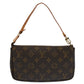 Louis Vuitton Pochette Accessoire  Canvas Clutch Bag