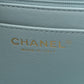 Amelia Aged Calfskin Quilted 2.55 Reissue Mini Flap Light Blue