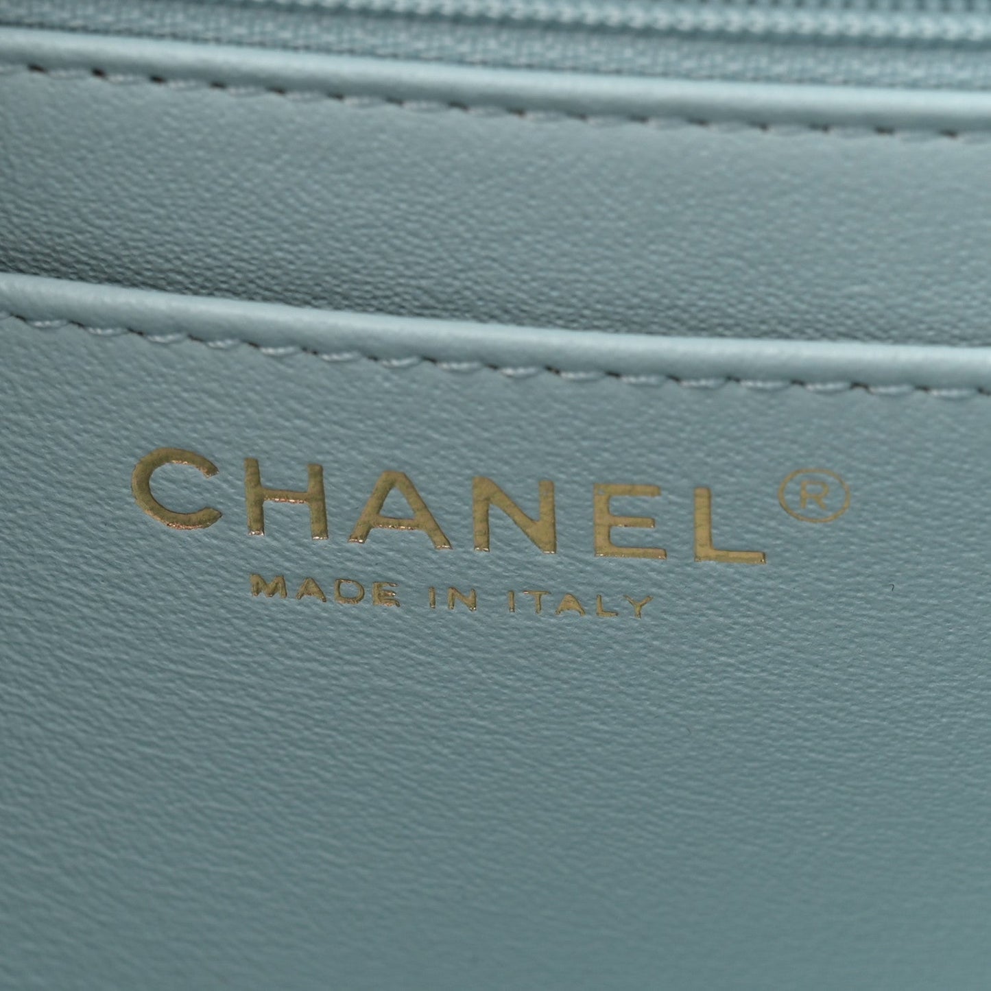 Amelia Aged Calfskin Quilted 2.55 Reissue Mini Flap Light Blue