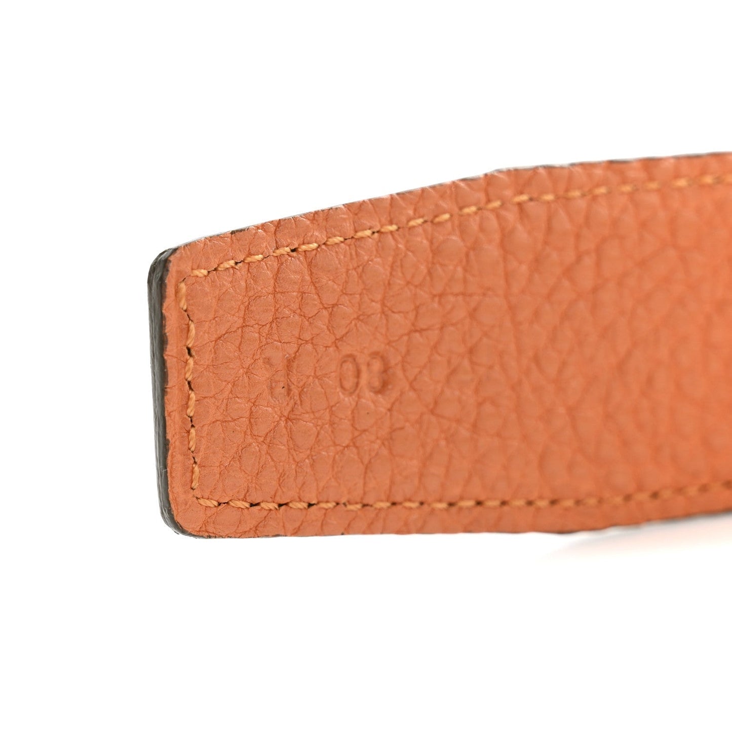Amelia Box Togo 32mm H Belt 80 32 Black Orange