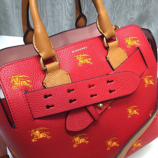 B-Berry - Amelia  The Small Equestrian Knight Top Handle Belt Bag Red For Women, Bags 14in/36Amelia