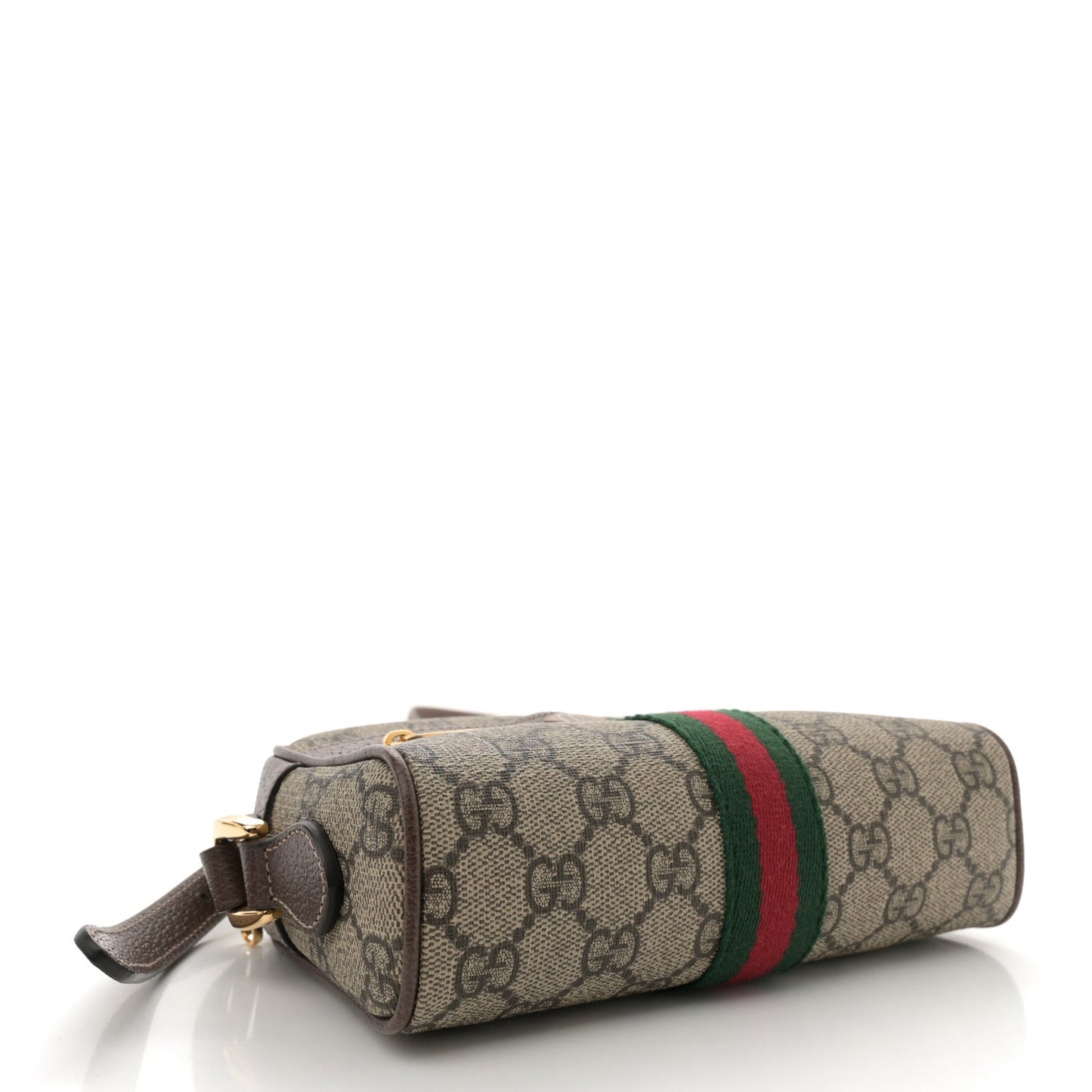 Amelia GG Supreme Monogram Web Mini Ophidia Shoulder Bag Brown