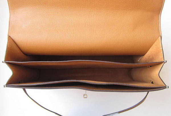 Luxury Hermes Briefcases H269 Briefcase Cow Leather Coffee Bag