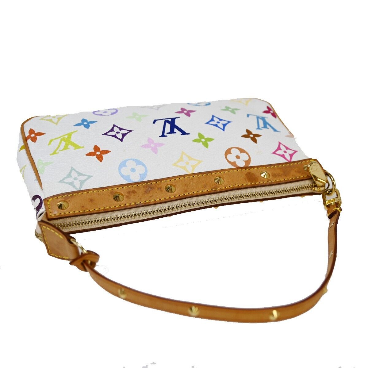 Louis Vuitton Pochette Accessoires  Canvas Clutch Bag