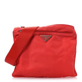 Prada Nylon Vela Flat Messenger Bag Corallo