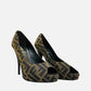 FENDI Open Toe Brown Size EU 37.5 Pumps