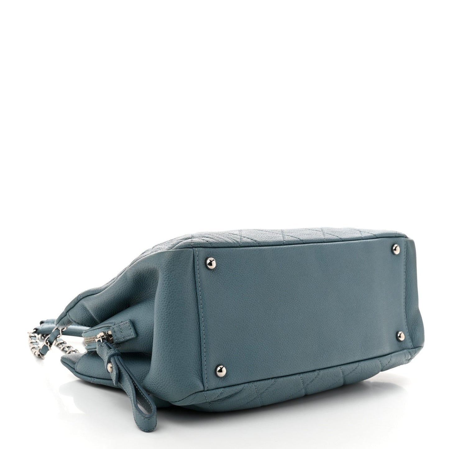 Amelia Caviar Quilted Timeless CC Tote Blue