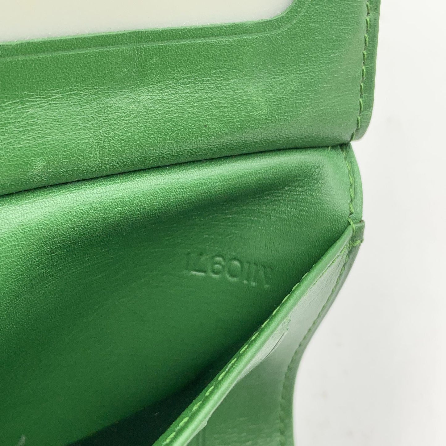 LOUIS VUITTON   Green Epi Leather Doucument Holder Wallet