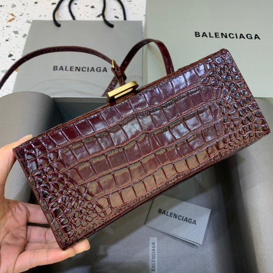 BLN-Ciaga Hourglass Small Handbag In Dark Red, For Women,  Bags 9in/23Amelia
