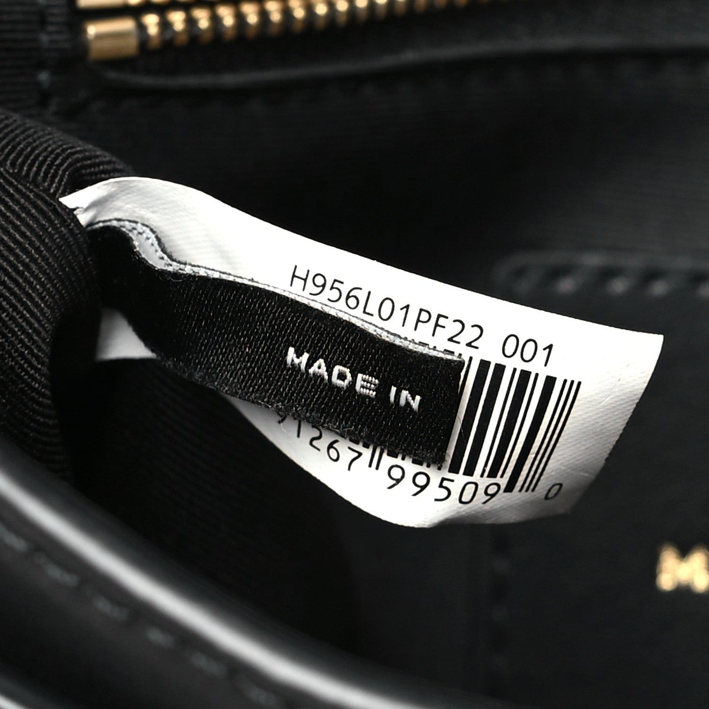 Marc Jacobs Calfskin The J Marc Shoulder Bag Black