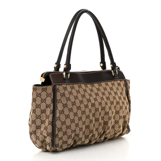 Amelia Monogram D Gold Tote Dark Brown d Gold Tote Dark Brown
